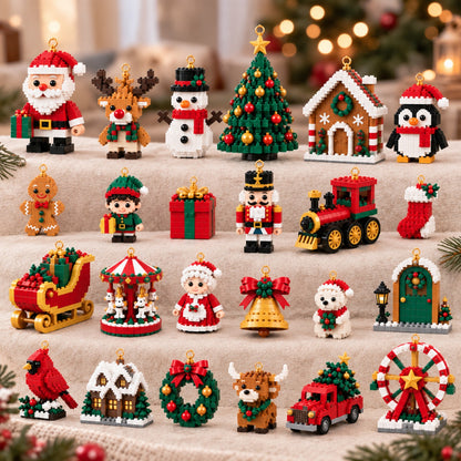 Christmas Advent Calendar | 24 Buildable Decorations
