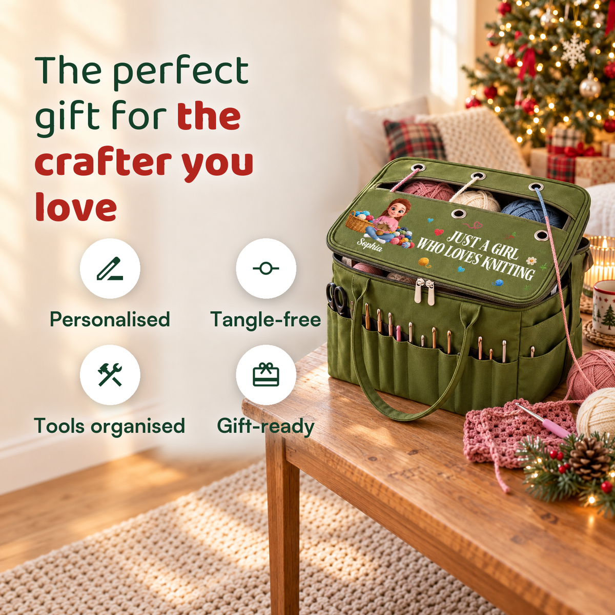 Personalised Yarn Bag | The perfect gift for the crochet lover