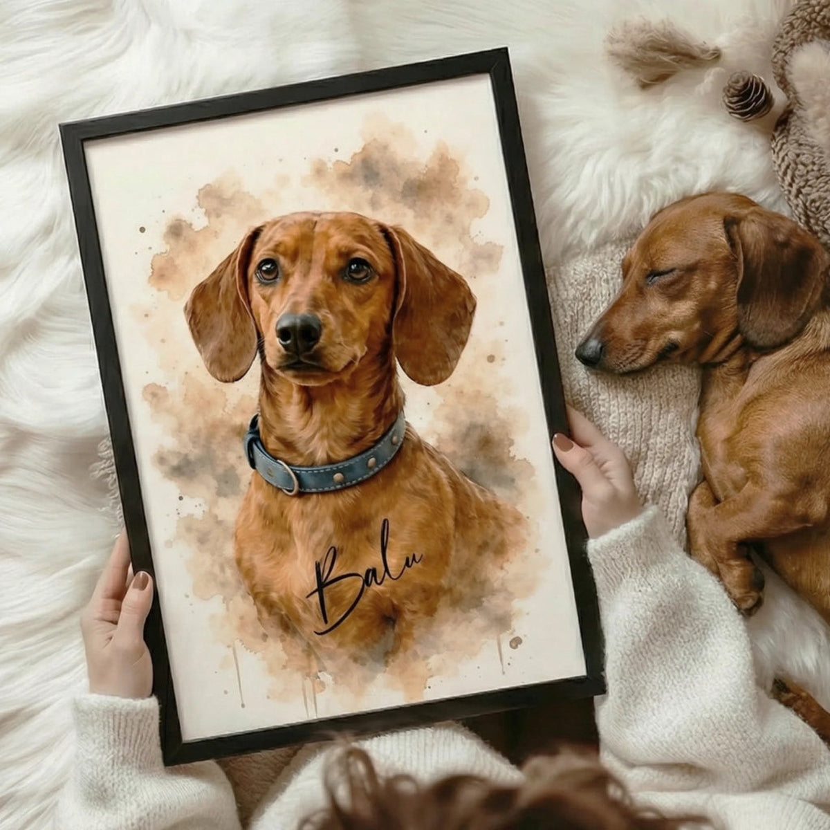 Custom Pet Portrait | Their face in watercolour