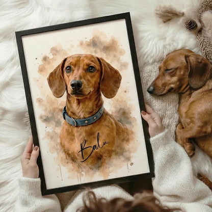 Custom Pet Portrait | Their face in watercolour