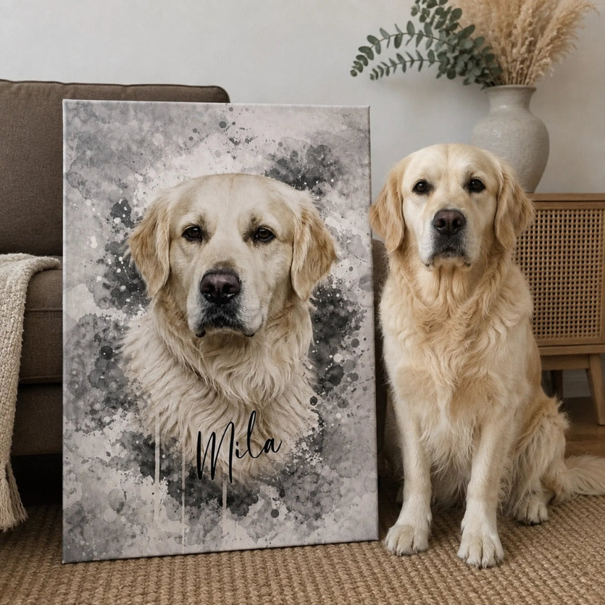 Custom Pet Portrait | Their face in watercolour