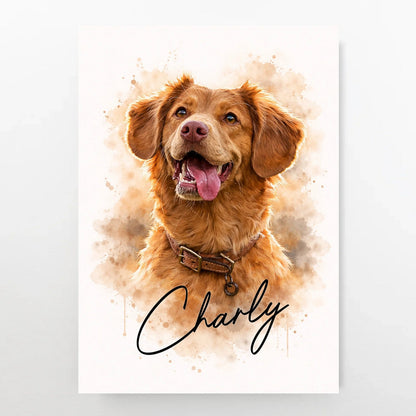 Custom Pet Portrait | Their face in watercolour