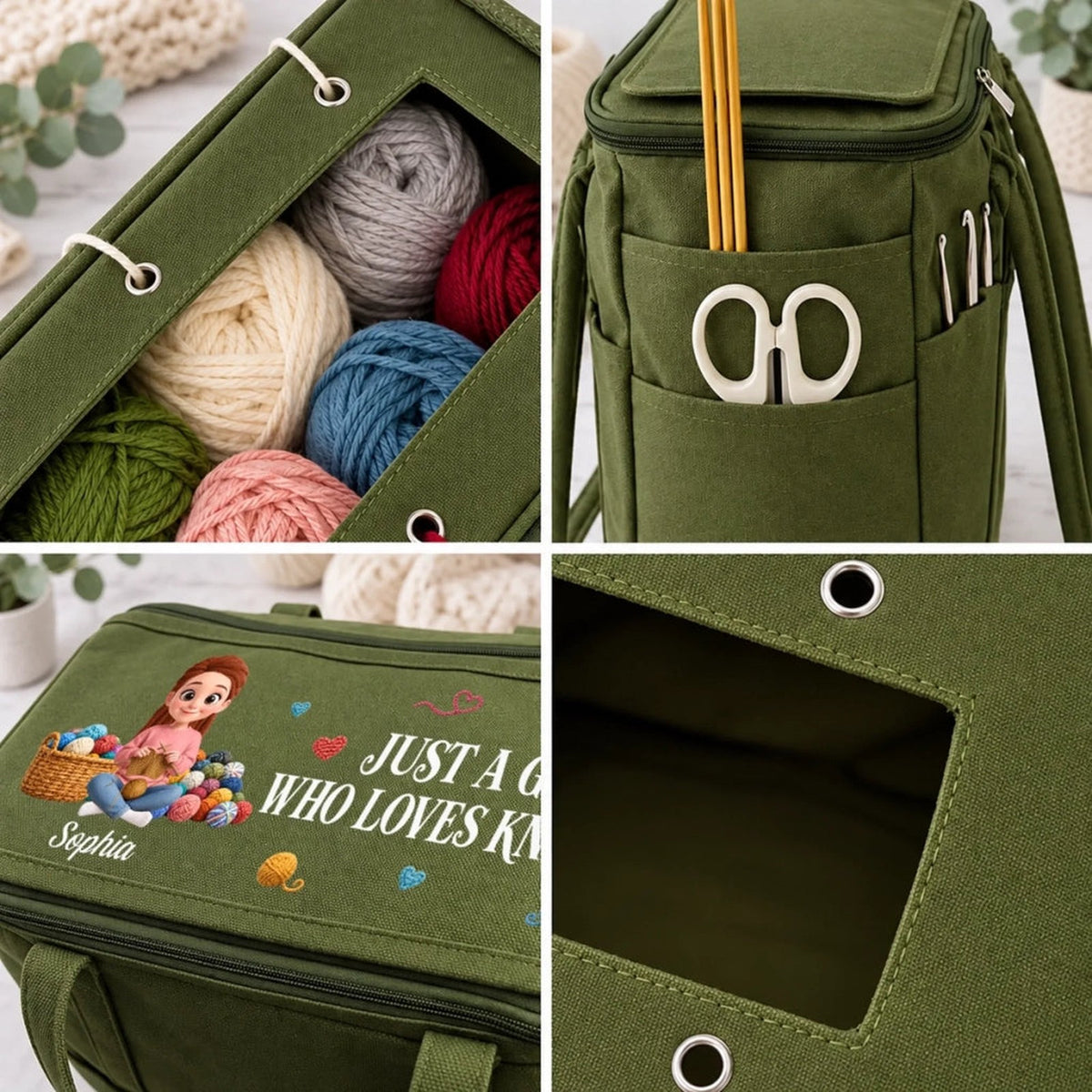 Personalised Yarn Bag | The perfect gift for the crochet lover